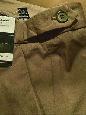 New York & Company Deep OLIVE Green ( Silky ) Chinos